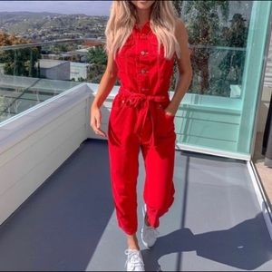 Levi’s red jumpsuit XS